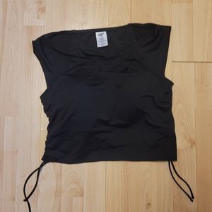 Lands End swim top with shelf bra